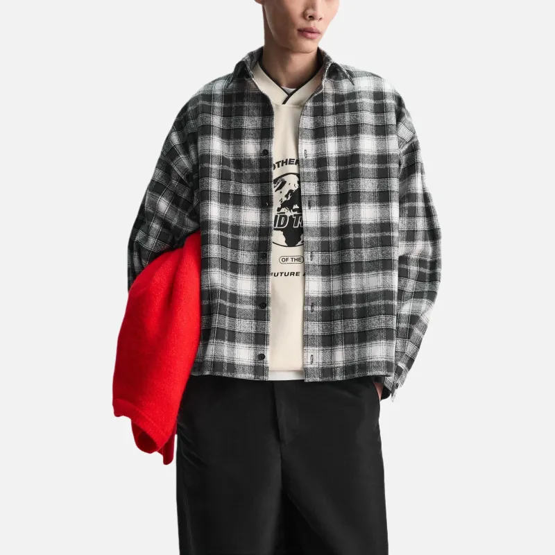 ZARA New Year Shirts Men Black/White-4