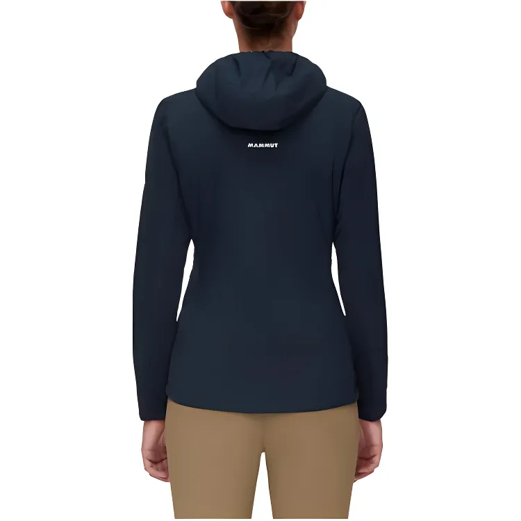 MAMMUT Rime Light IN Flex Hooded Jacket Jackets Coats Unisex Marine Blue With Free Necklace-3