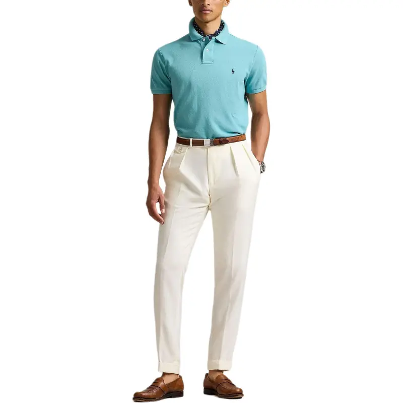 Polo Ralph Lauren Logo Embroidered Straight Hem Polo Shirt-2
