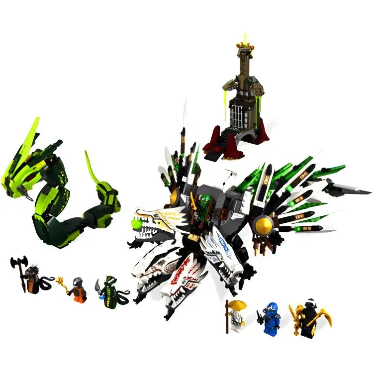 LEGO Phantom Ninja Collection Quad Dragon Grand Battle Building Blocks 601 1000 9450-1