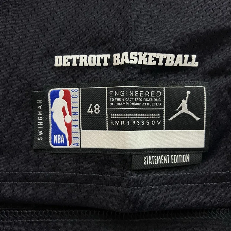 Nike Jordan Nba Detroit Pistons Cade Cunningham Statement Edition Swingman Jersey-3