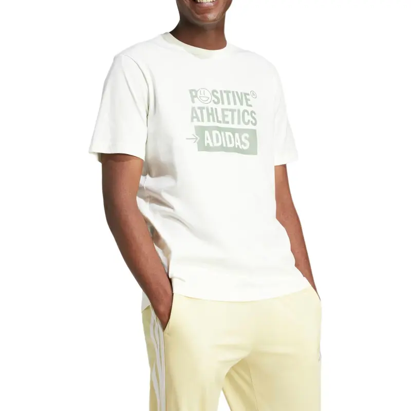 Adidas Free Shipping With AdiClub Lounge Verbiage Graphic Tee-1