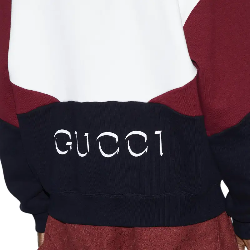 GUCCI Jersey texture Cotton Hoodie-4