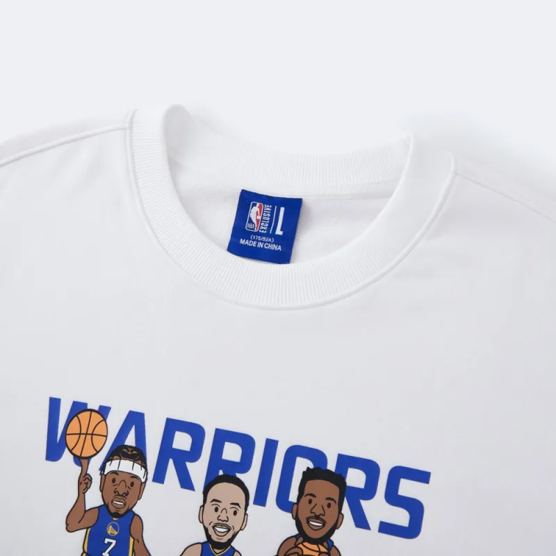 NBA Golden State Warriors Sweatshirt Unisex White-2