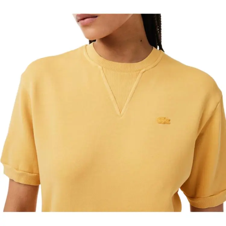 LACOSTE T Shirts Women's Yellow-4