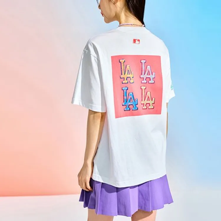 MLB Los Angeles Dodgers T Shirts Unisex White-3