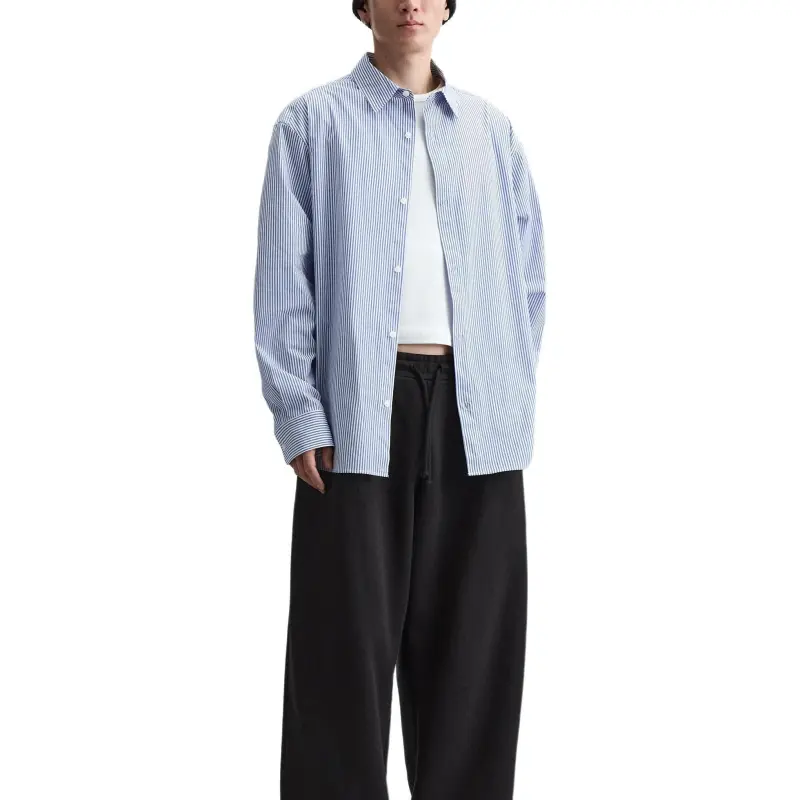 ZARA Shirts Men Blue/White-3