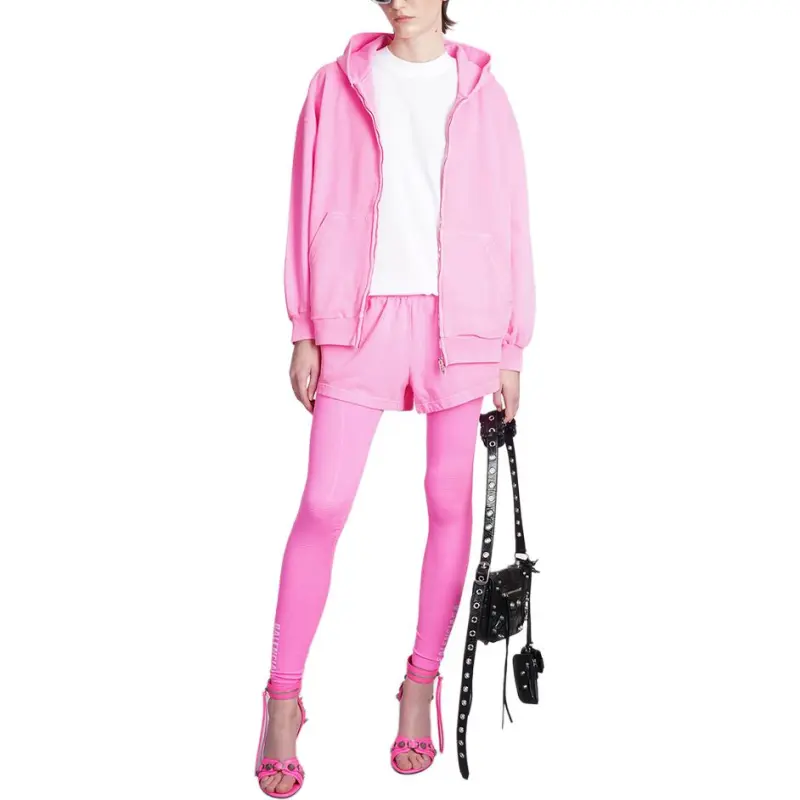 Balenciaga Athletic Leggings 'Neon Pink'-2