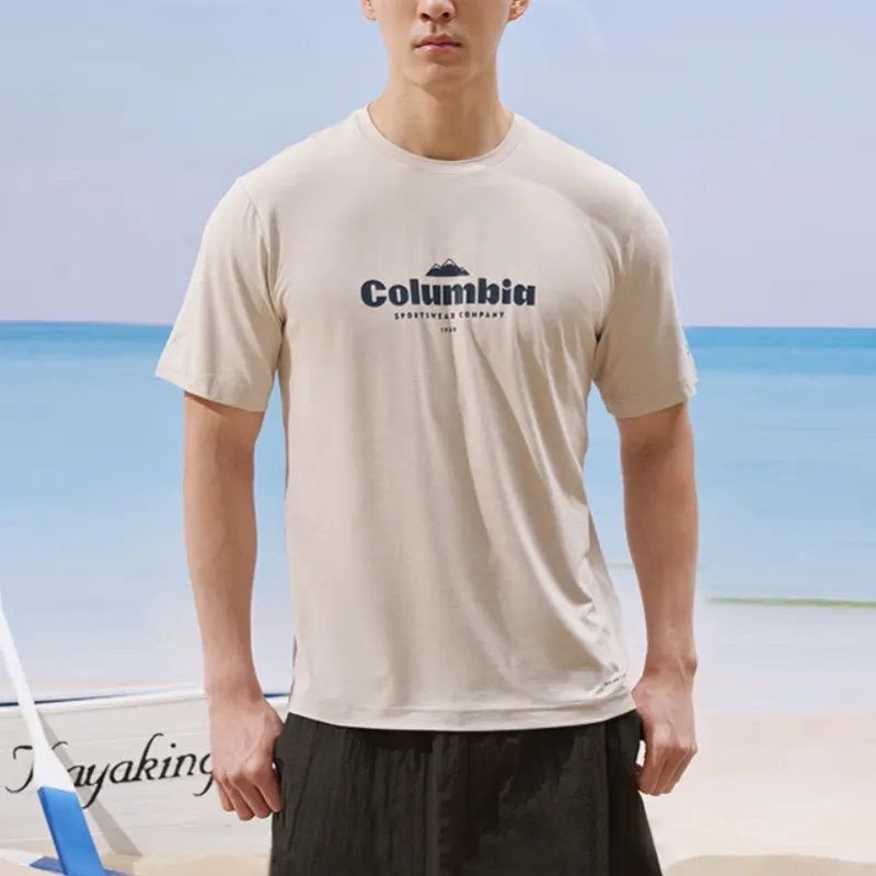 Columbia T Shirts Men Khaki-2