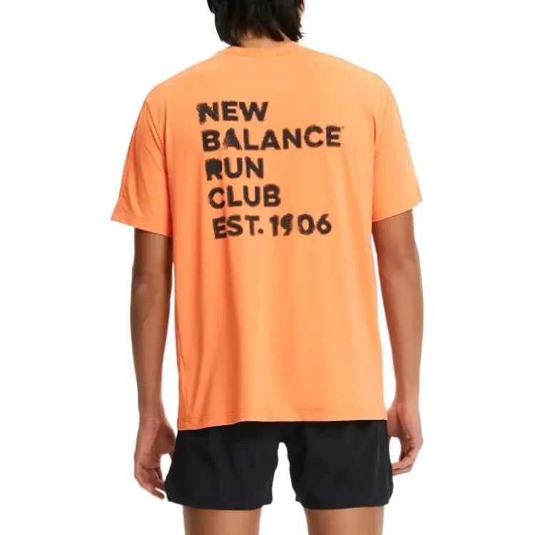 New Balance T Shirt Men's Orange-1