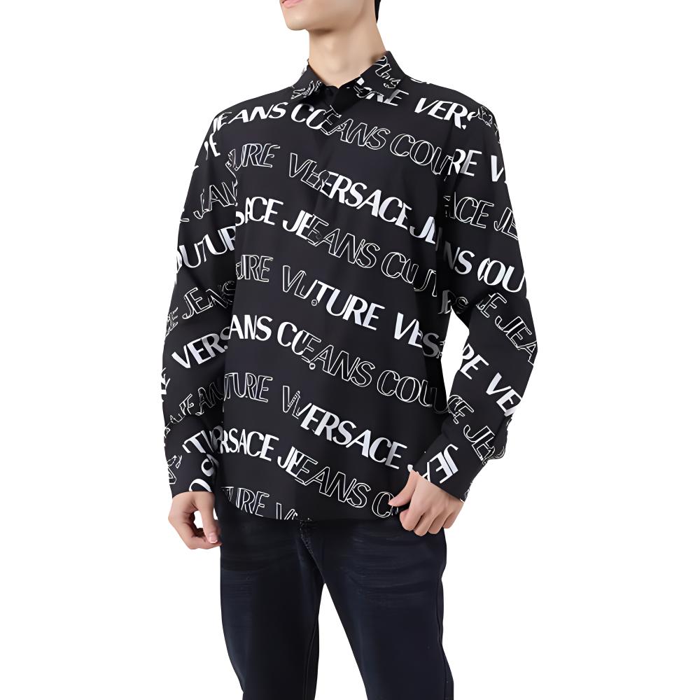 VERSACE JEANS COUTURE Shirts Men Black 54 - POIZON