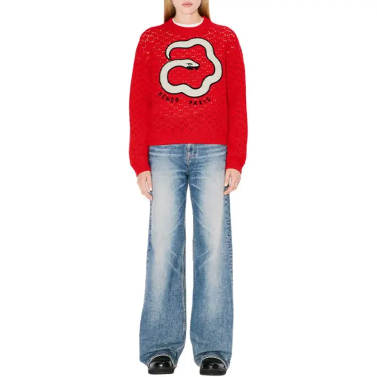 KENZO SS25 Sweater Women's Cherry Red-2
