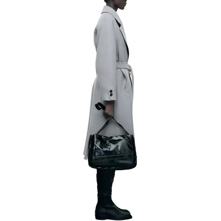 ZARA Coats Women's Gray-3