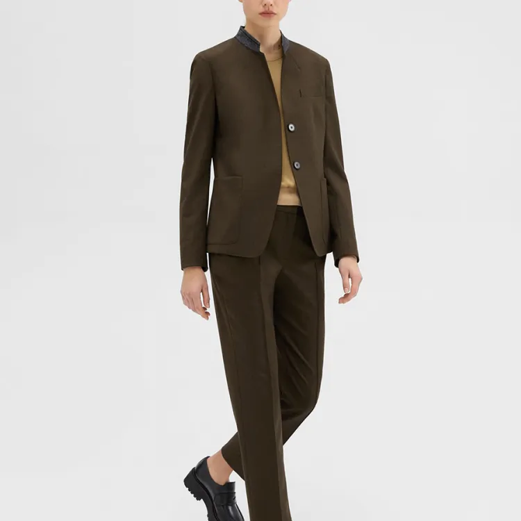 THEORY Business Suits Women's Brown D00-2