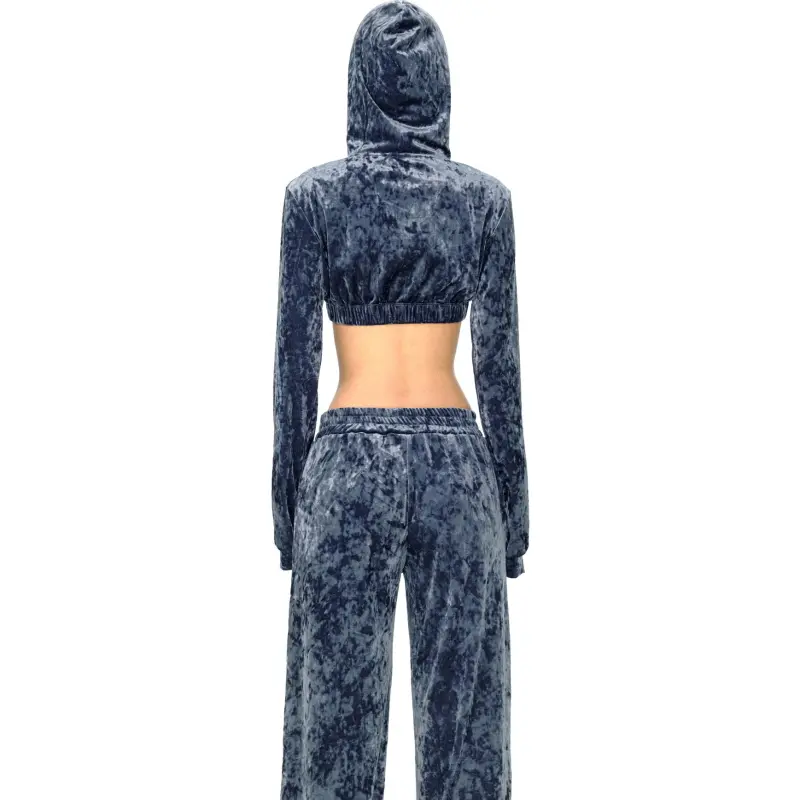 NAWS Casual Pants Women's Midnight Gray Blue-6