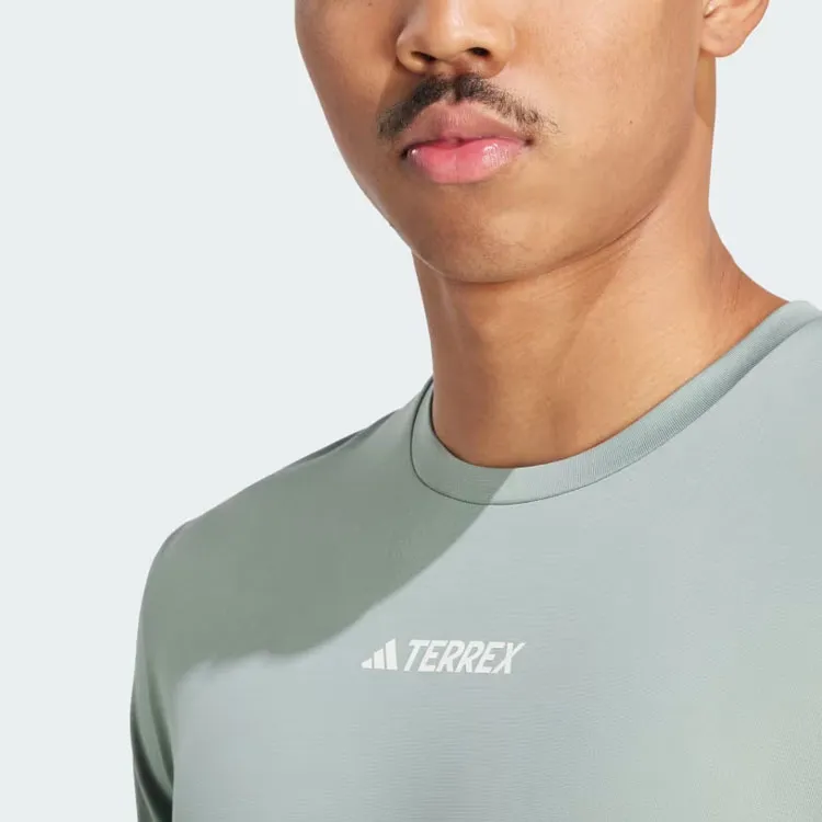 Adidas Terrex Multi Tee T Shirt Men's Silver Green-4