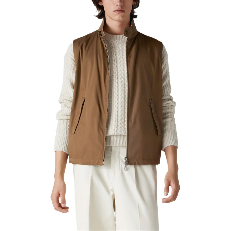 Loro Piana Vest Men's Light Brown-2