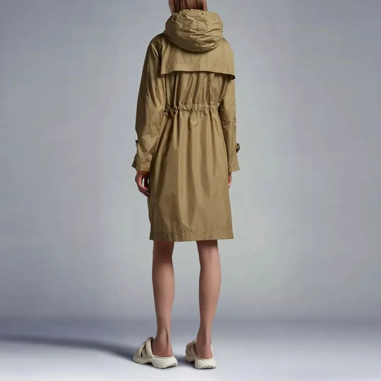 Moncler Hiengu Rain Coat Jackets & Coats Women's Khaki-2