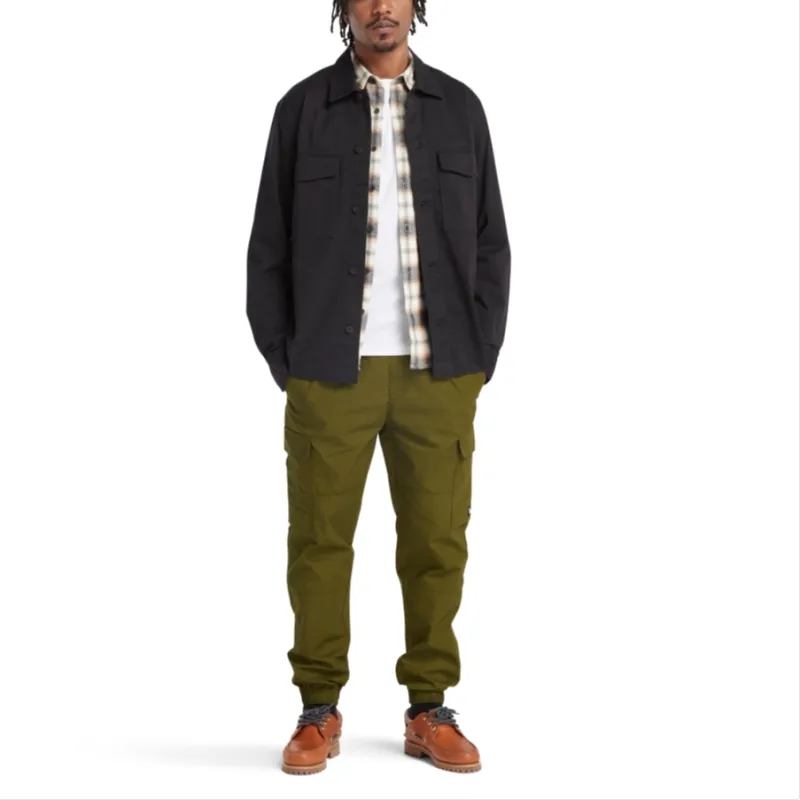 Timberland Casual Pants Men Olive Green-4