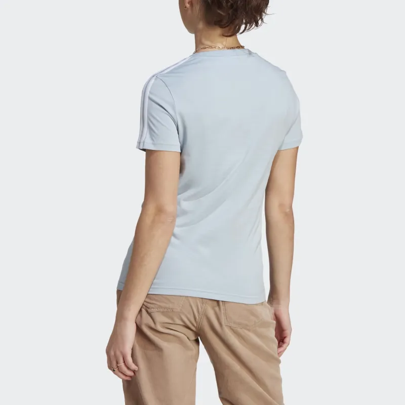 Adidas Free Shipping With AdiClub Essentials Slim 3 Stripes Tee-3