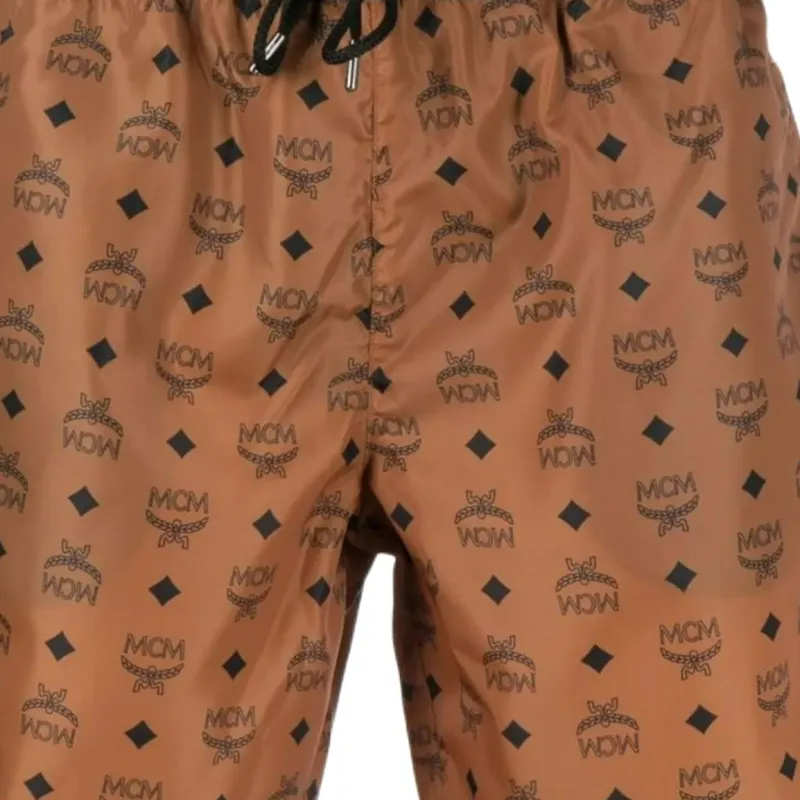 MCM Monogrammed Drawstring Swimming Shorts-2