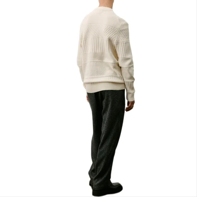 H&M Knitwear Men Cream-1