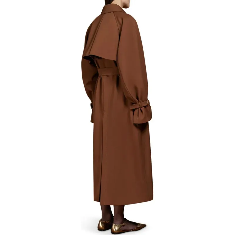 MaxMara Cosimo Belted Button Detailed Coat-3