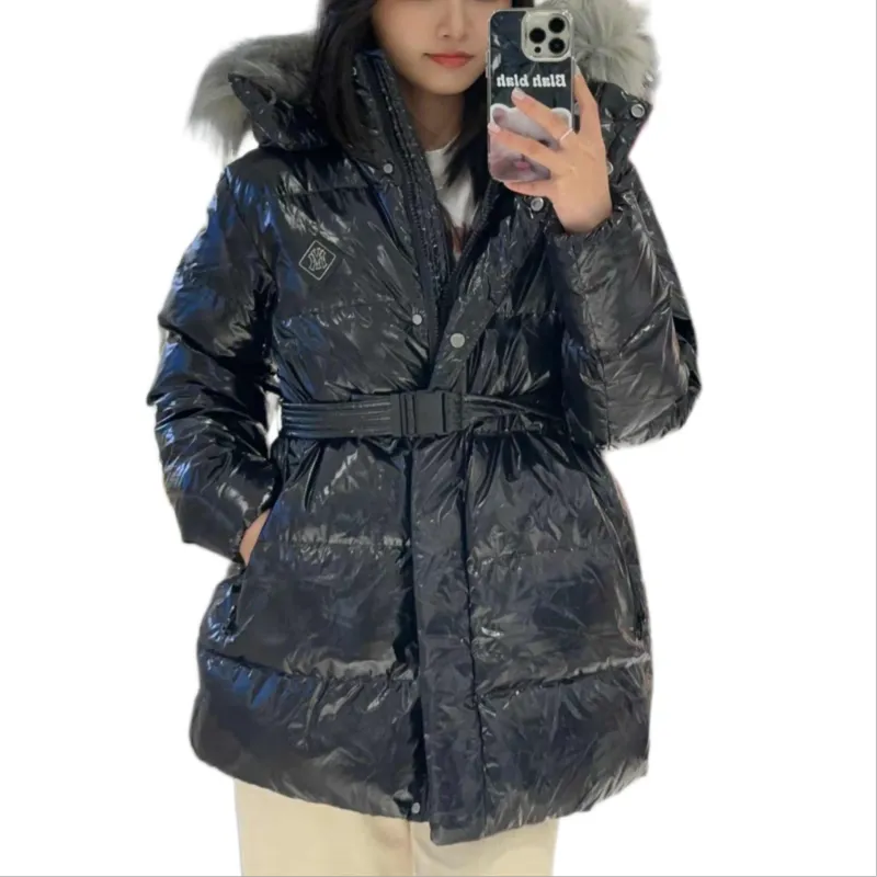 MLB New York Yankees Down Jacket Women's Black-2