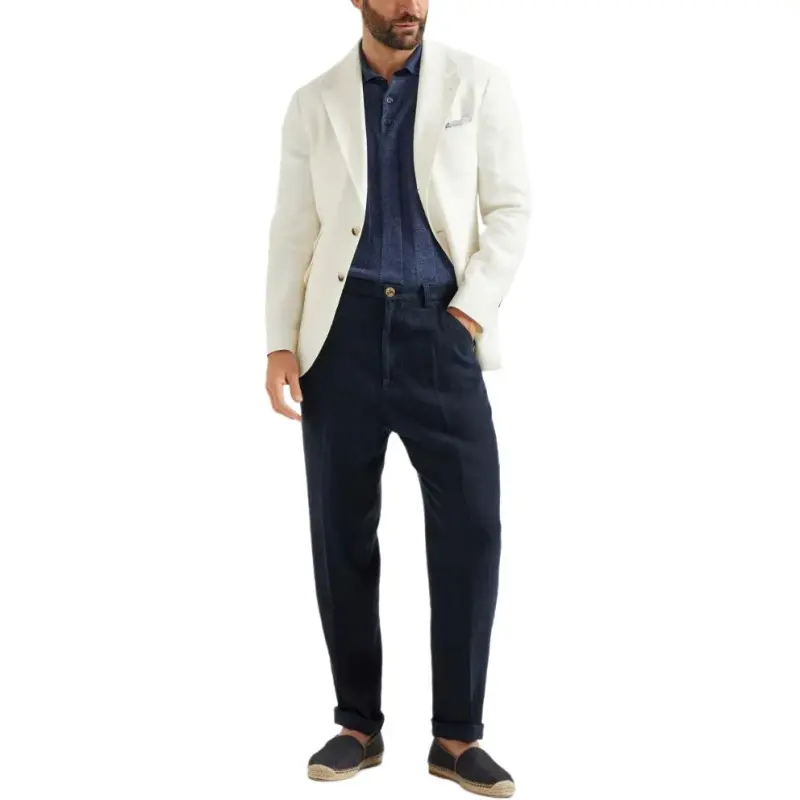 Brunello Cucinelli Creased Straight Trousers-3