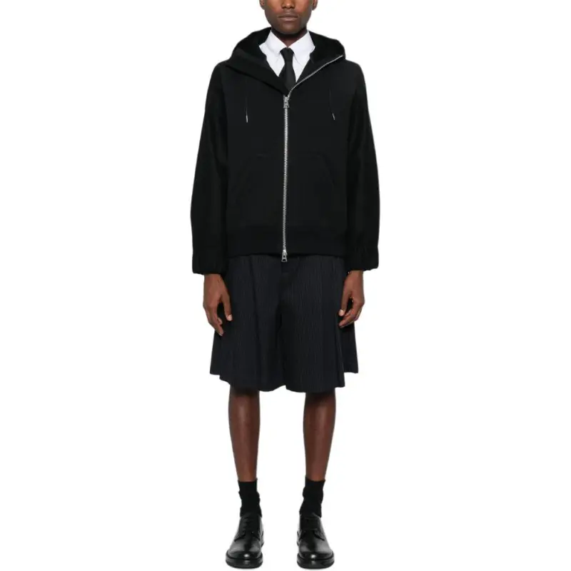 Sacai Drawstring Zip Up Hoodie-2