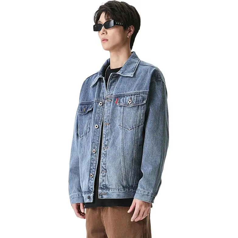 JASONWOOD Cowboy On The Run Denim Jacket Unisex Light Blue-6