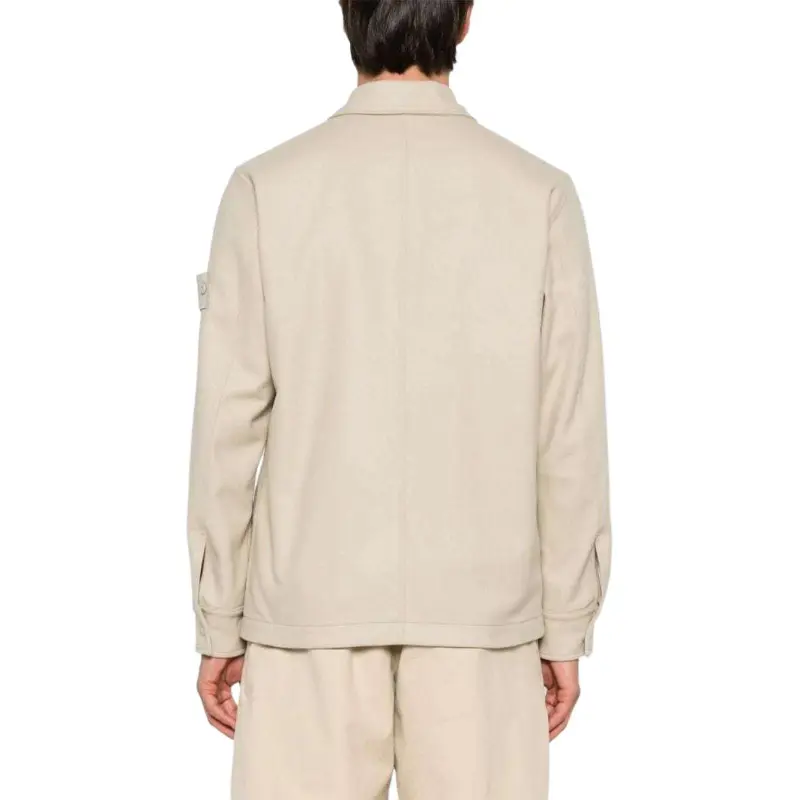 STONE ISLAND Ghost Piece Button Up Overshirt-4