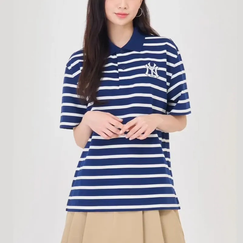 MLB Polo Shirt Unisex Light Navy Blue-2