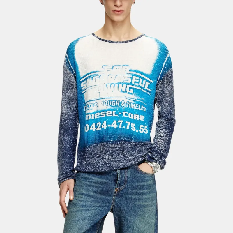 DIESEL K Rod Logo Graphic Jumper-1
