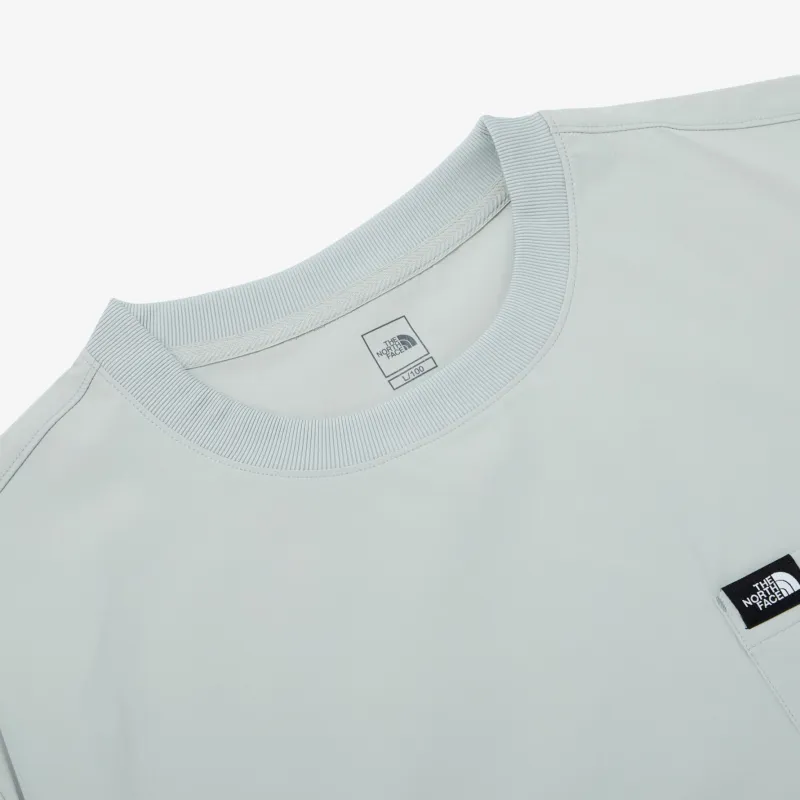 THE NORTH FACE M'S ALL ROUND EX S/SR/TEE T Shirt Men's Gray Blue-2