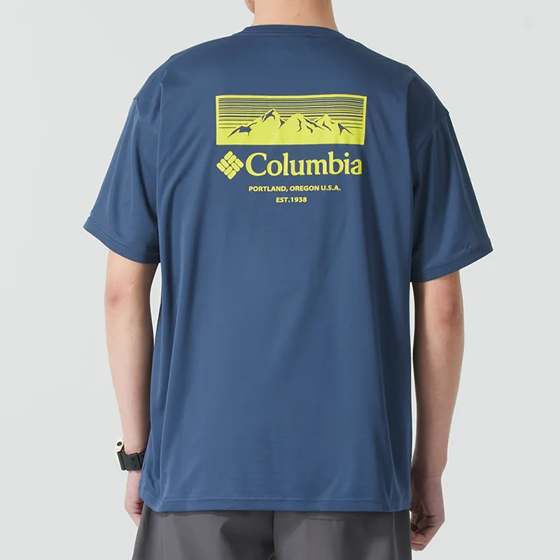 Columbia T Shirts Men Blue-3