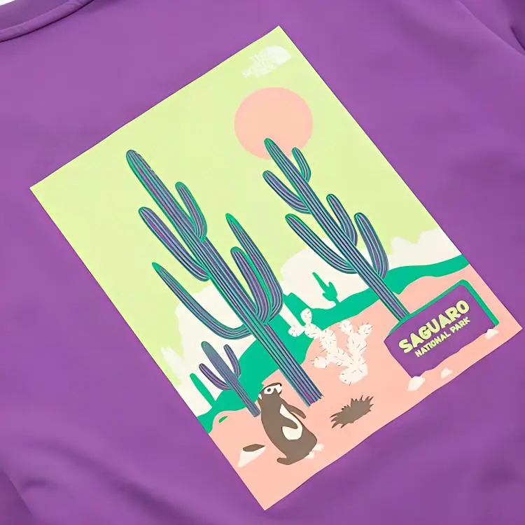 THE NORTH FACE T Shirt Unisex Purple-2