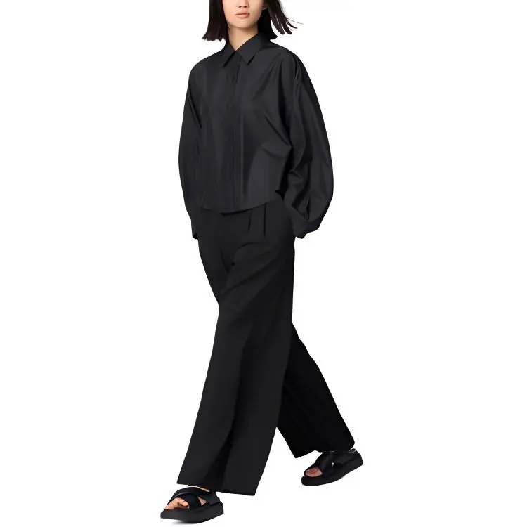 UNIQLO x Clare Waight Keller C Collection SS25 Casual Pants Women's Black-1