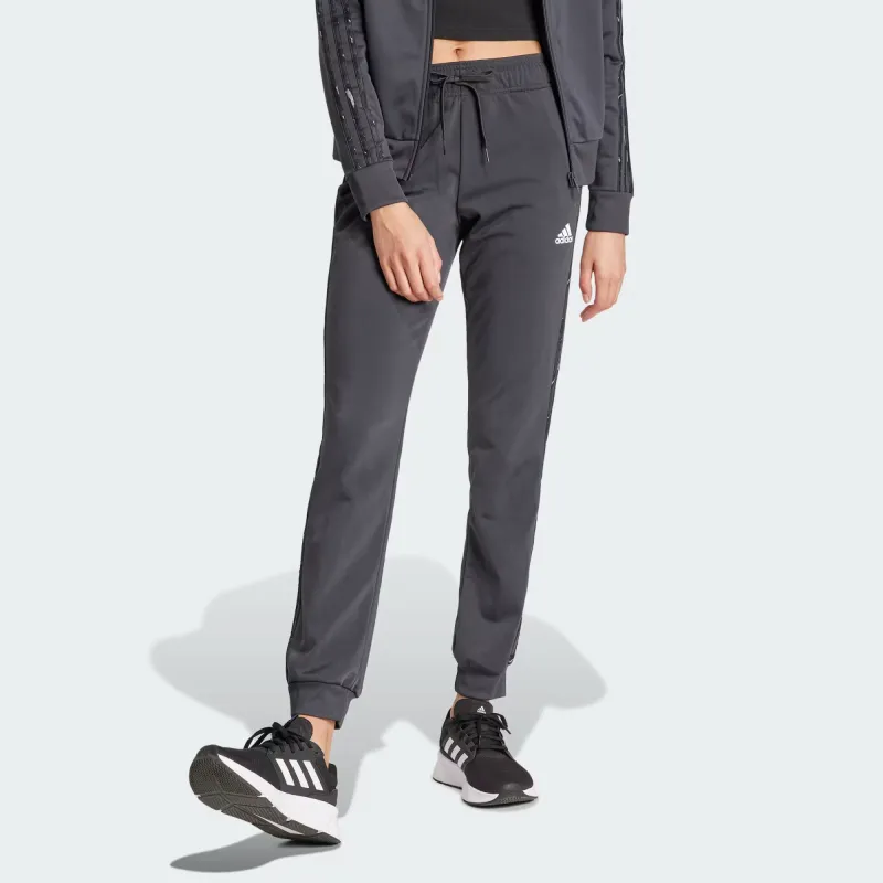 Adidas Knitted Sports Pants Women's Dark Gray-1