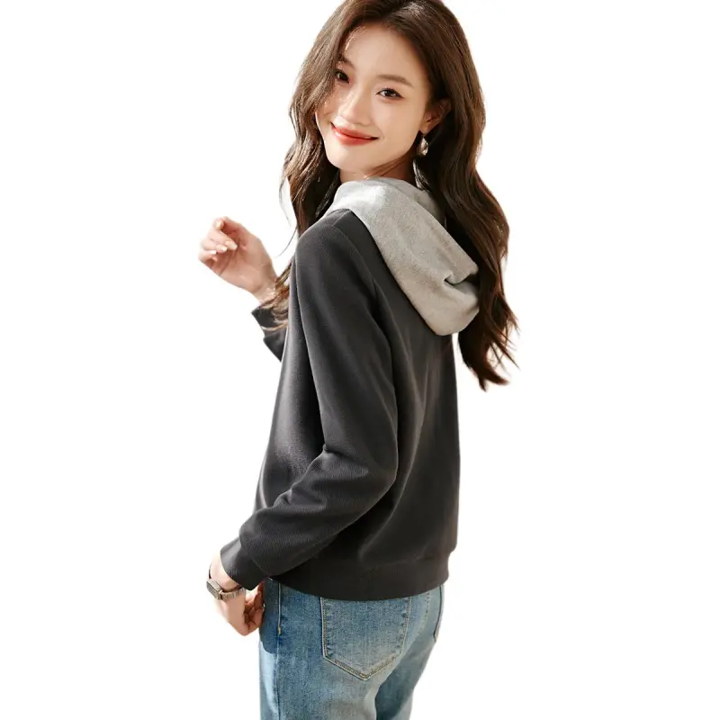 Mo Han Yi Mei Sweatshirt Women's Dark Gray-1