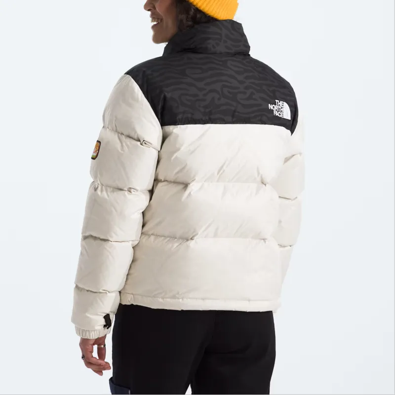 THE NORTH FACE 1996 Retro Nuptse Jacket 'White Dune/TNF Black/TNF Tiger Stripe Print'-2