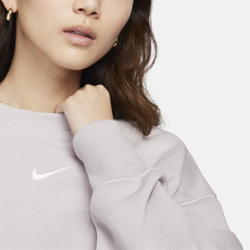 Nike Sportswear Phoenix Fleece Sweatshirt Women's Gray Purple-4