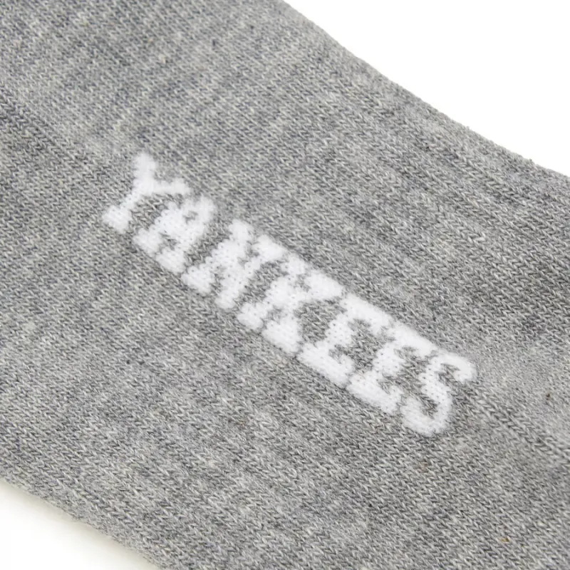 MLB New York Yankees Mid Calf Socks Unisex 1 Pack Gray-3