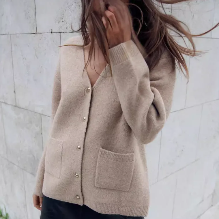 ZARA Knitwear Women's Sand-3