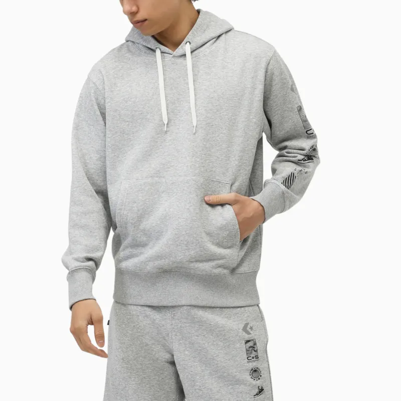 Converse VERTICAL PT SW Sweatshirt Men's Heather Gray-2