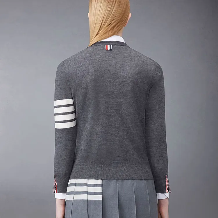 THOM BROWNE 4 Bar Merino Jumper-2