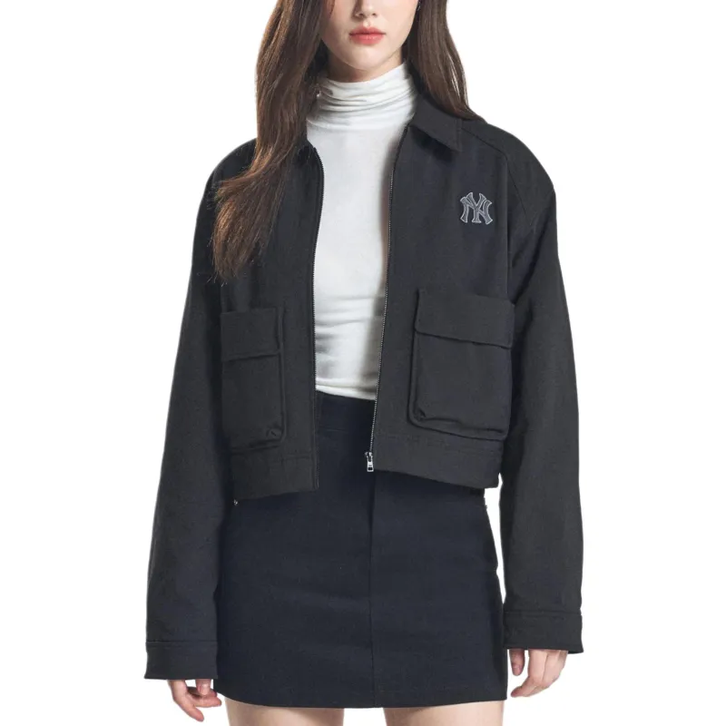 MLB New York Yankees Puffer Jacket Women's Black-2