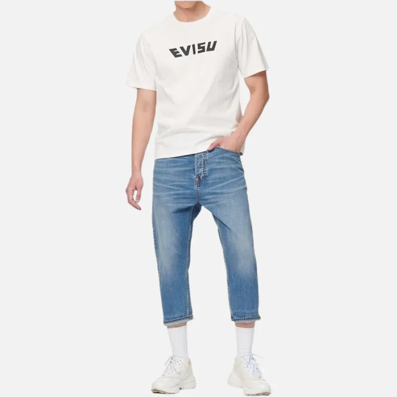 EVISU Slim Fit Pants Jeans Men's Denim Blue-2
