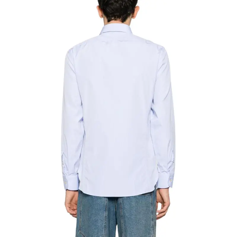 GUCCI Double G embroidered Cotton Shirt-5