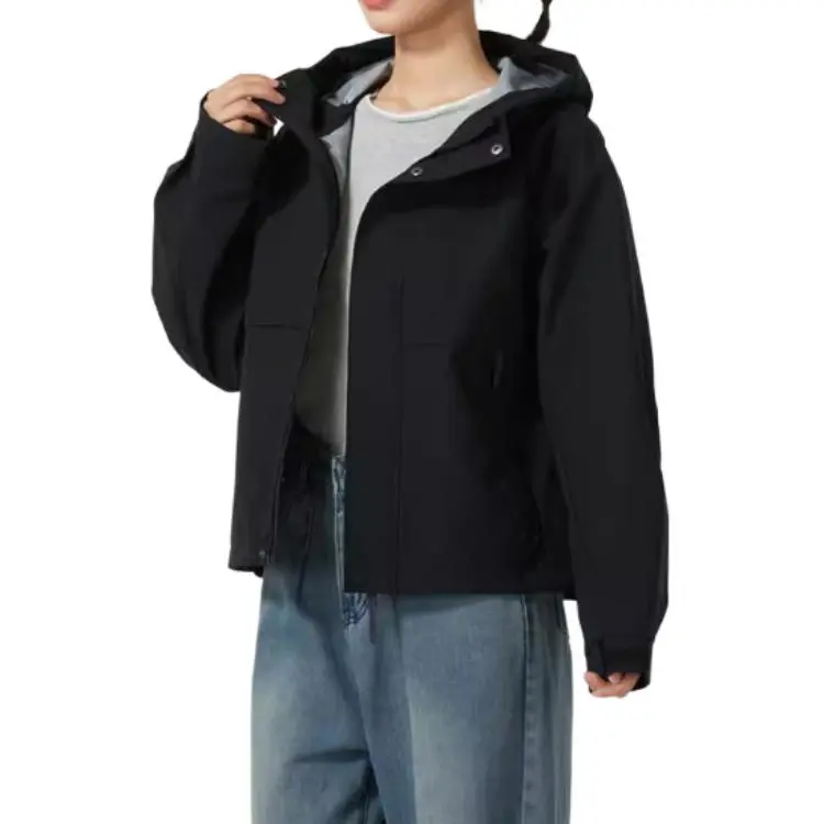 Skechers Jackets Coats Women's Carbon Black-1